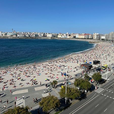 ア・コルーニャPiso Con Vistas A La Playa De Riazorアパートメント エクステリア 写真