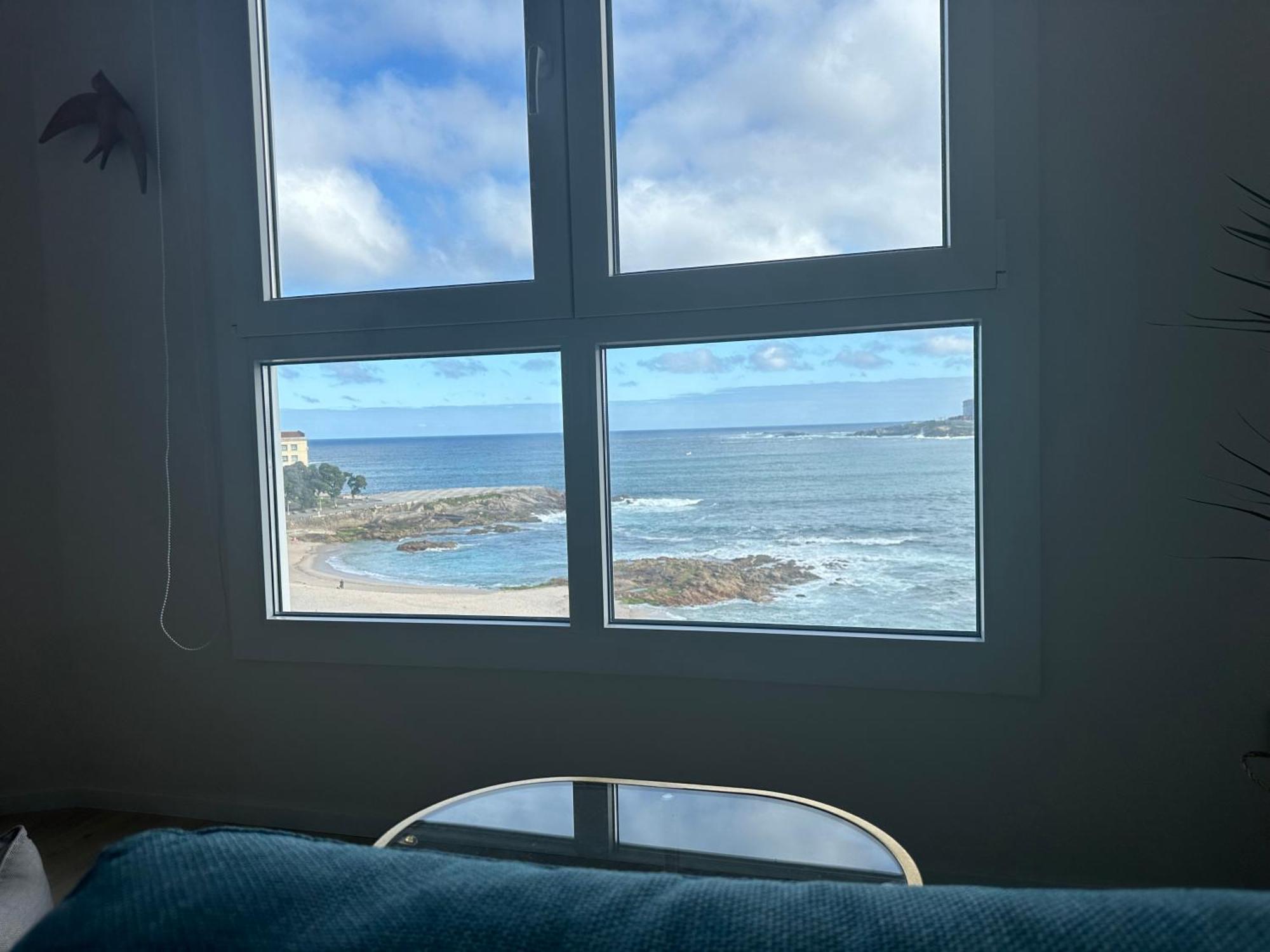 ア・コルーニャPiso Con Vistas A La Playa De Riazorアパートメント エクステリア 写真